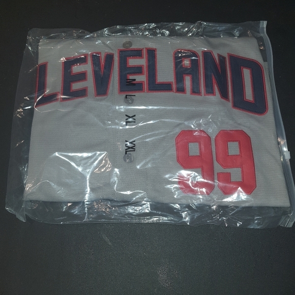 New Cleveland Baseball Major League Rick Vaughn Jersey Gray Multiple Sizes - Picture 3 of 6
